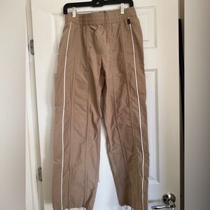 Men’s PacSun baggy tan track pant. Small